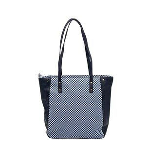 Talbots Blue Faux Leather Shoulder Bag